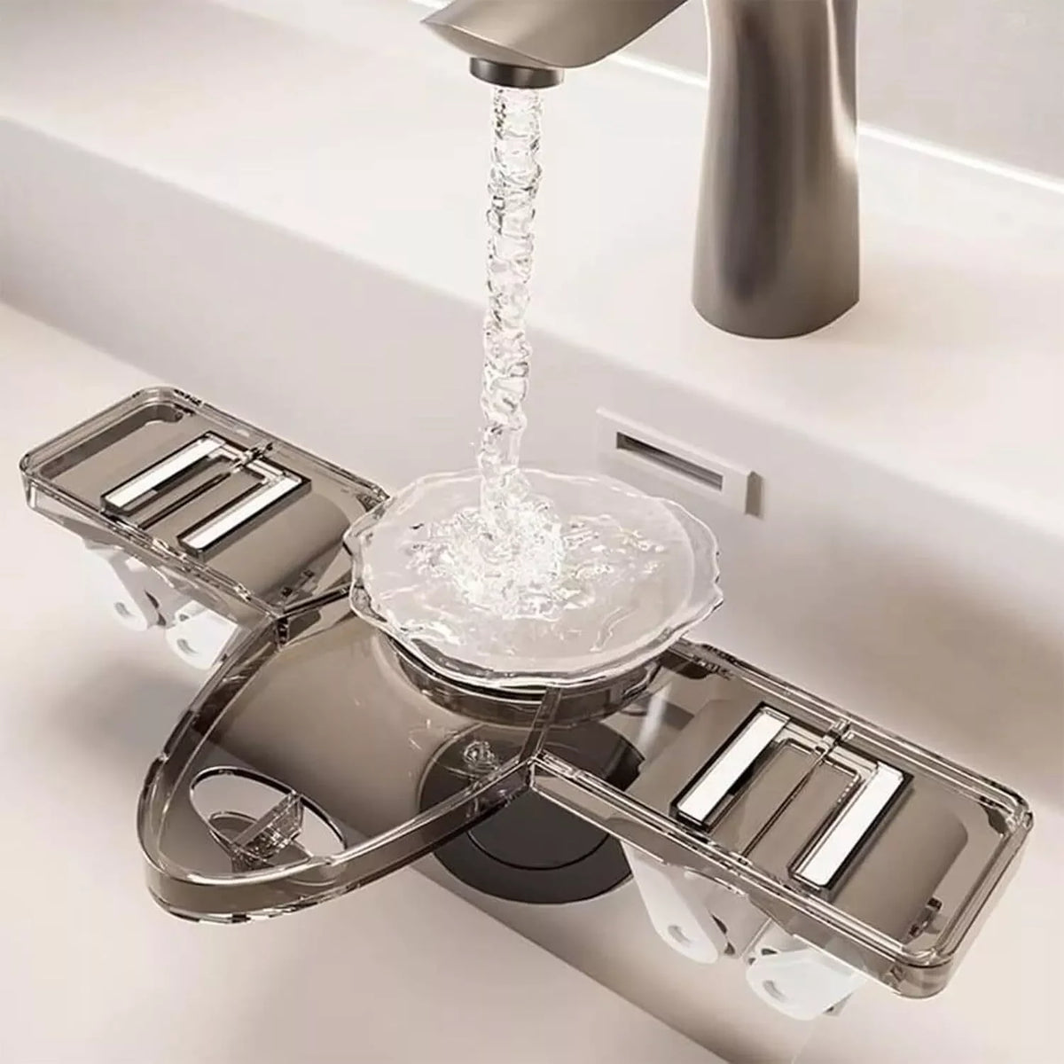 Wall Grip Organizer Rack No-Drill Suction Multi-Hook