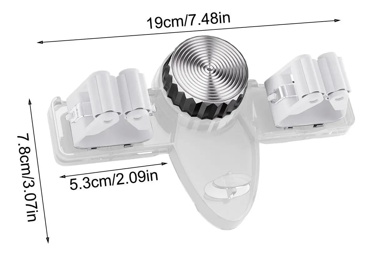 Wall Grip Organizer Rack No-Drill Suction Multi-Hook