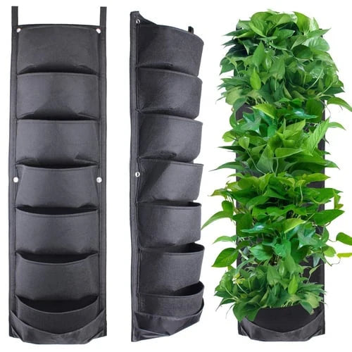 Wall Hanging Planter Space-Saving Breathable Fabric & Drainage