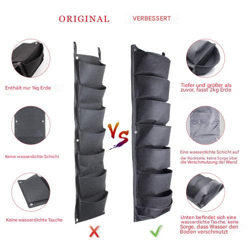 Wall Hanging Planter Space-Saving Breathable Fabric & Drainage