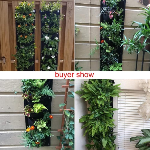Wall Hanging Planter Space-Saving Breathable Fabric & Drainage