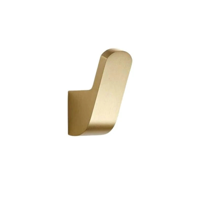 Wall Hook Brass Space-Saving Gold Finish