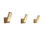 Wall Hook Brass Space-Saving Gold Finish