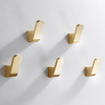 Wall Hook Brass Space-Saving Gold Finish