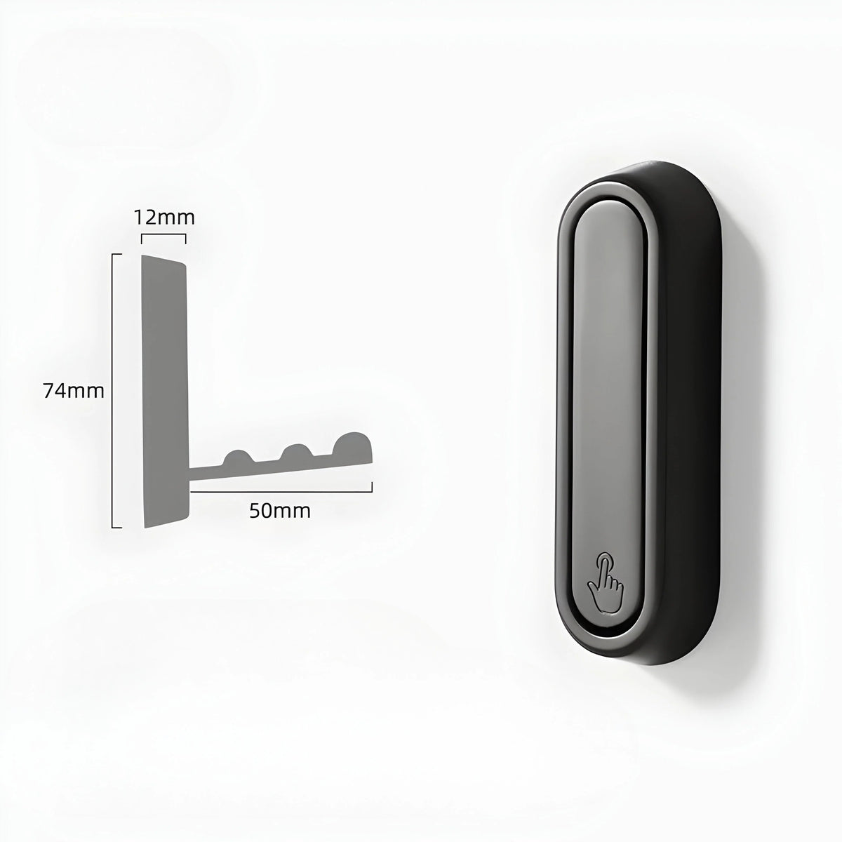 Wall Hook Foldable Adhesive-Mounted Space-Saving