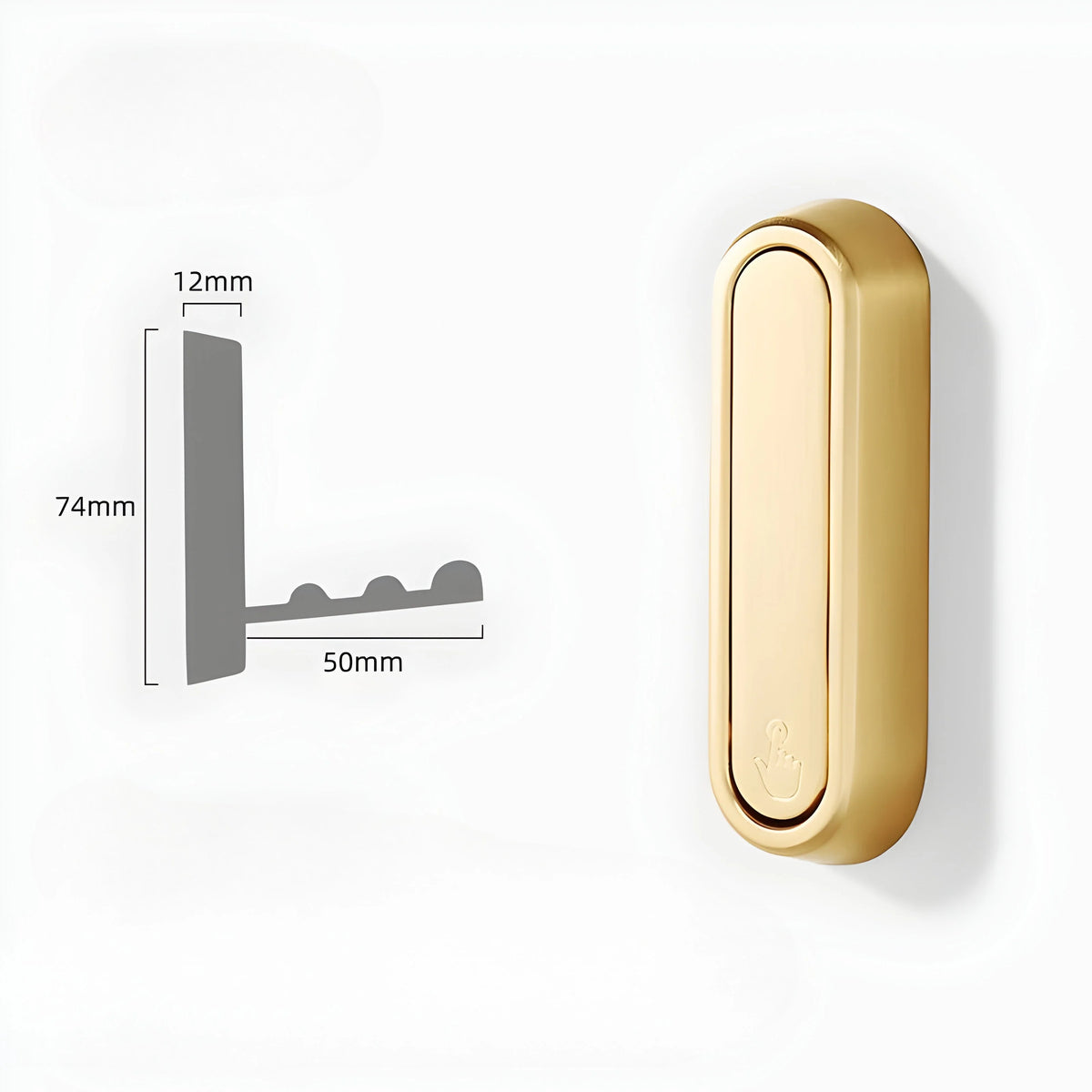 Wall Hook Foldable Adhesive-Mounted Space-Saving