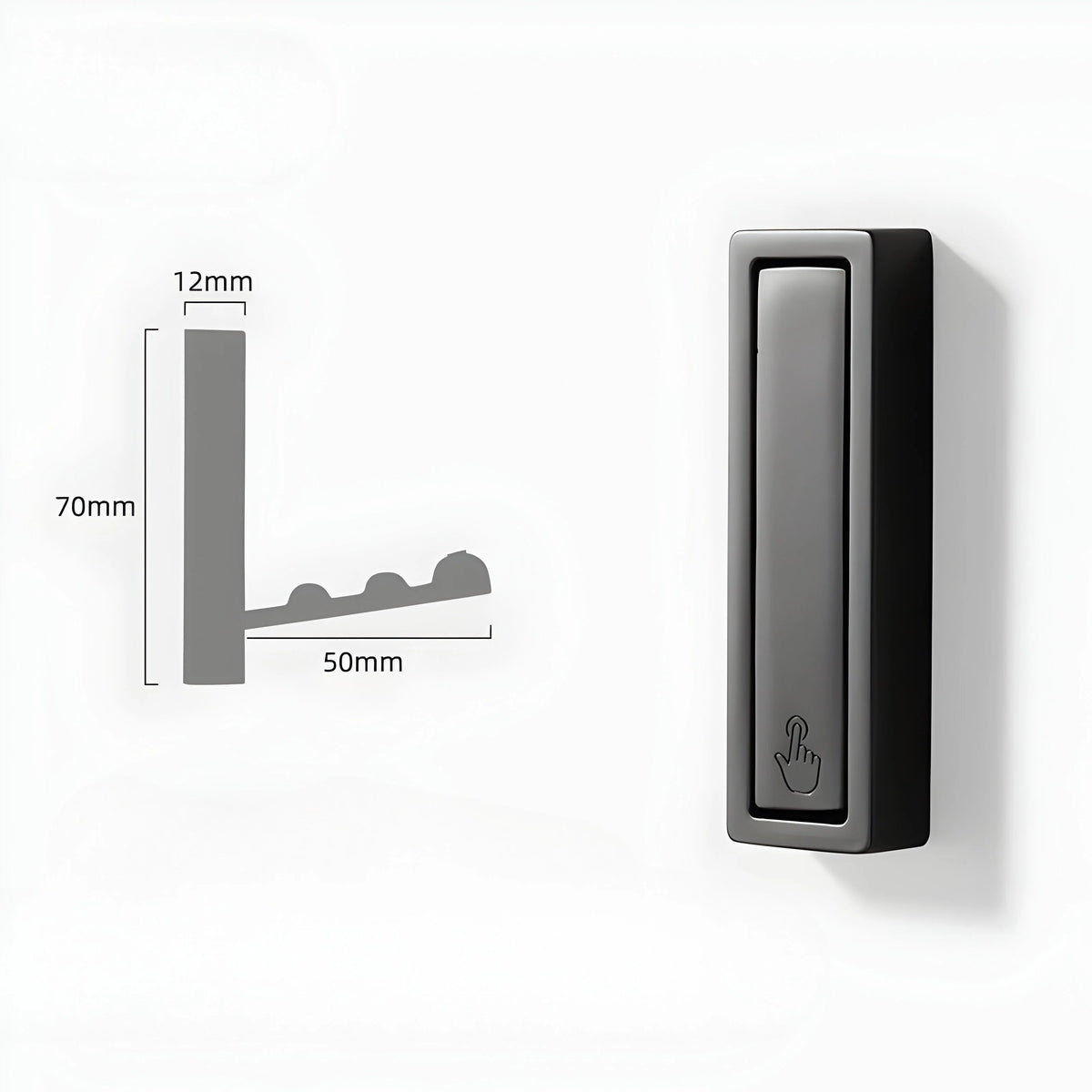 Wall Hook Foldable Adhesive-Mounted Space-Saving