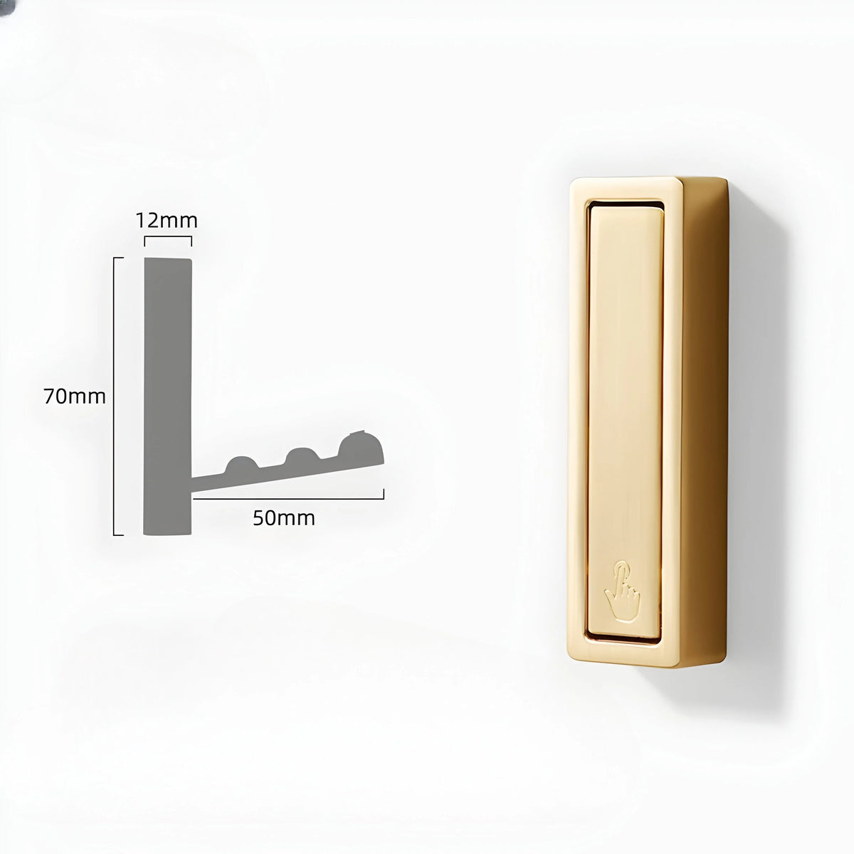 Wall Hook Foldable Aluminum Adhesive-Mounting