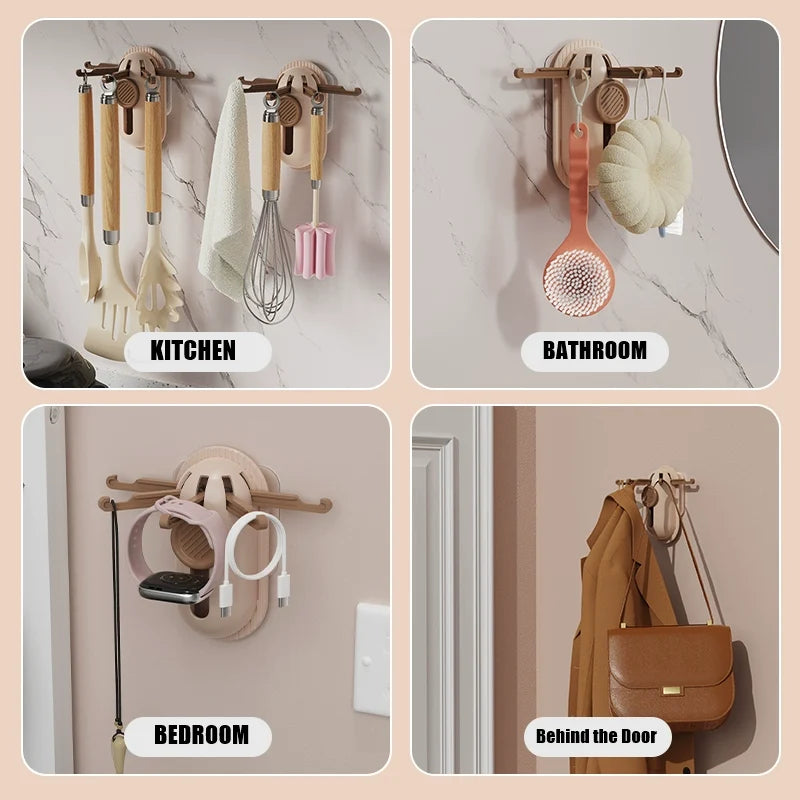 Wall Hook Foldable Self-Adhesive Space-Saving
