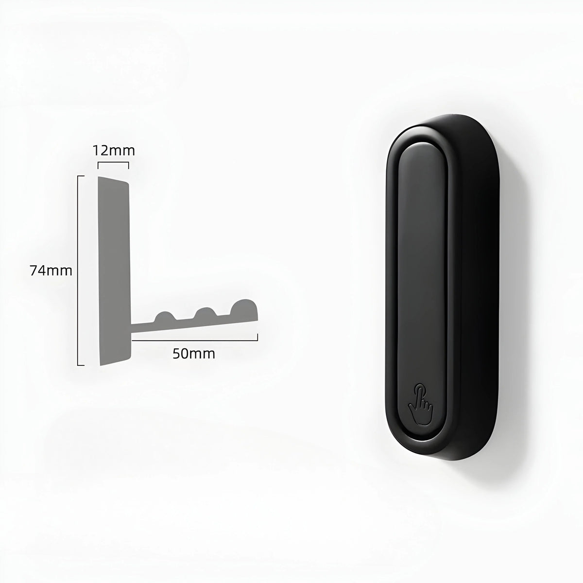 Wall Hook Foldable Space-Saving Adhesive Mounting