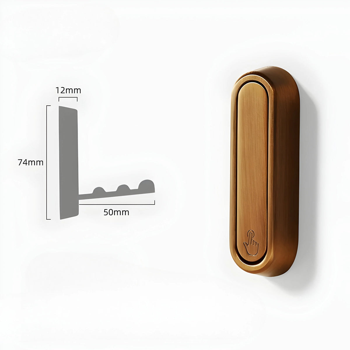 Wall Hook Foldable Space-Saving Adhesive Mounting
