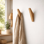 Wall Hook Set Solid Wood Two-Tone Design