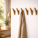 Wall Hook Set Solid Wood Two-Tone Design