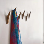 Wall Hook Set Solid Wood Two-Tone Design
