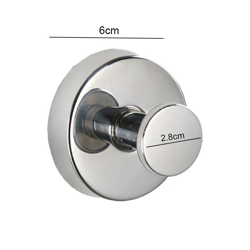Wall Hook Stainless Steel Twist-Lock Suction Mount 15 Lb