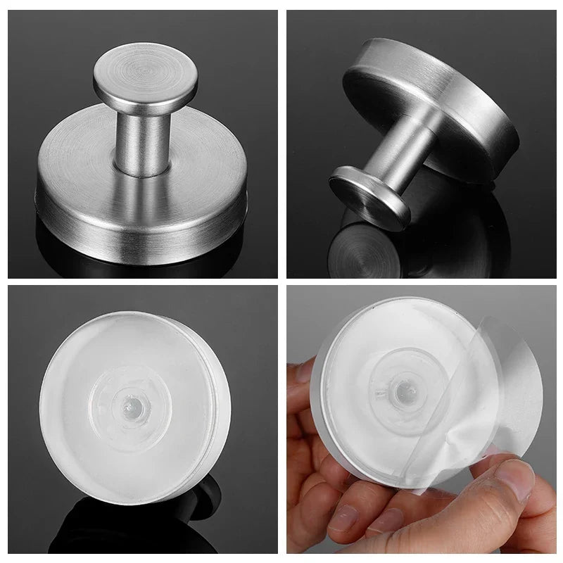 Wall Hook Stainless Steel Twist-Lock Suction Mount 15 Lb