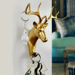 Wall Hooks Gold Metal Animal Design Decorative Storage Hooks