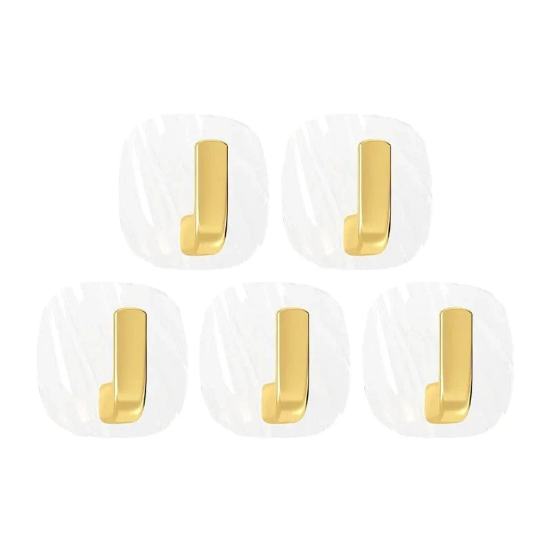 Wall Hooks Self-Adhesive No-Drill Set of 4
