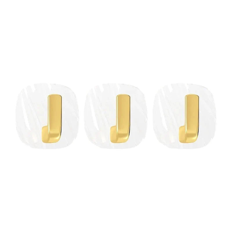 Wall Hooks Self-Adhesive No-Drill Set of 4