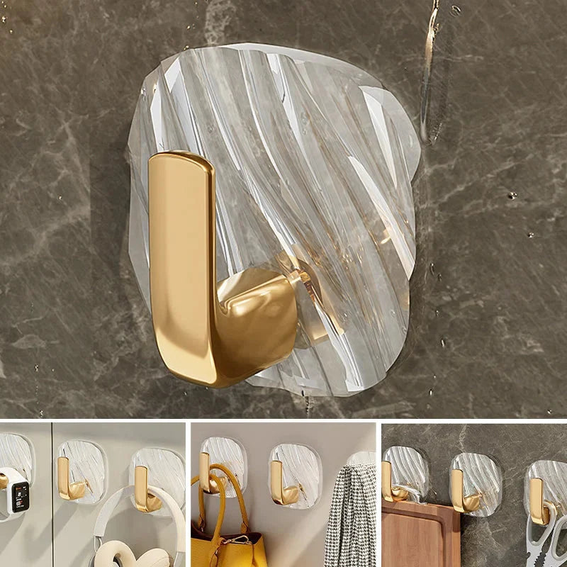 Wall Hooks Self-Adhesive No-Drill Set of 4