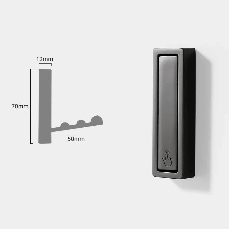 Wall Hooks Space-Saving & Foldable Heavy-Duty Metal