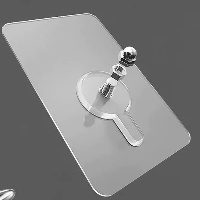 Wall Hooks Transparent Self-Adhesive Residue-Free Set of 10
