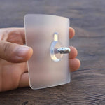 Wall Hooks Transparent Self-Adhesive Residue-Free Set of 10