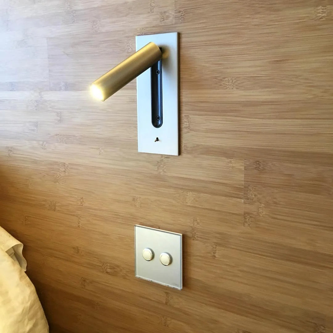 Wall Lamp Aluminum Integrated LED Adjustable Color Temperature Switch Control