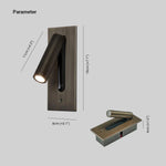 Wall Lamp Aluminum Integrated LED Adjustable Color Temperature Switch Control