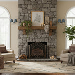 Wall Lamp Dimmable Fabric Shade Hardwired Indoor Fixture