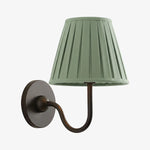 Wall Lamp Dimmable Fabric Shade Hardwired Indoor Fixture