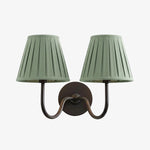 Wall Lamp Dimmable Fabric Shade Hardwired Indoor Fixture