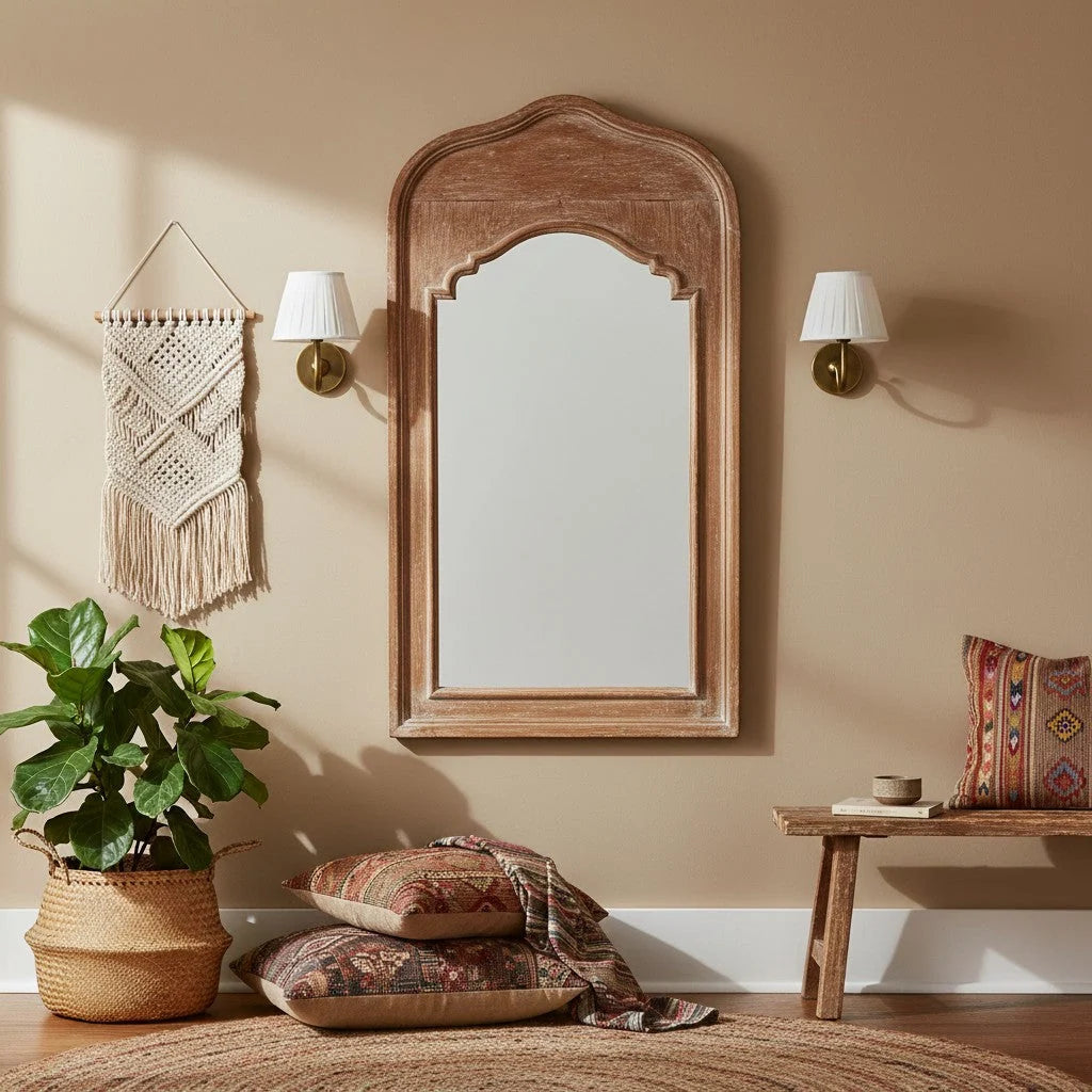 Wall Lamp Dimmable Fabric Shade Hardwired Indoor Fixture