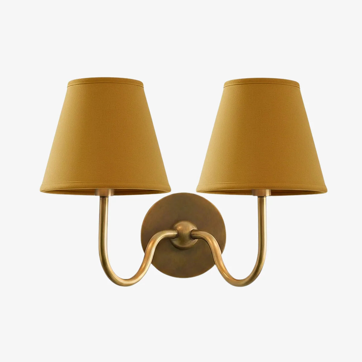 Wall Lamp Dimmable Fabric Shade Hardwired Indoor Fixture