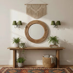 Wall Lamp Dimmable Fabric Shade Hardwired Indoor Fixture