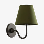 Wall Lamp Dimmable Fabric Shade Hardwired Indoor Fixture