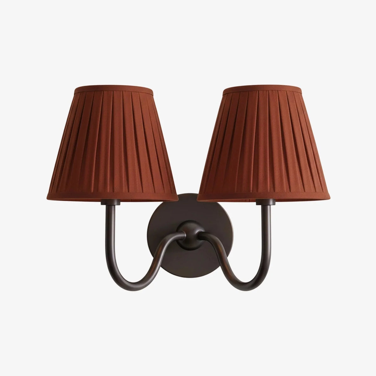 Wall Lamp Dimmable Fabric Shade Hardwired Indoor Fixture