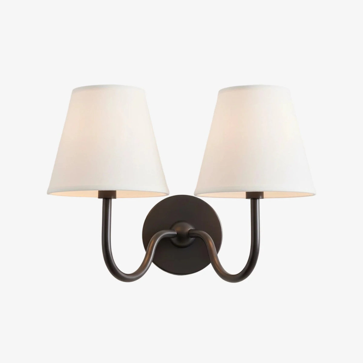 Wall Lamp Dimmable Fabric Shade Hardwired Indoor Fixture