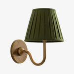 Wall Lamp Dimmable Fabric Shade Hardwired Indoor Fixture