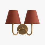 Wall Lamp Dimmable Fabric Shade Hardwired Indoor Fixture