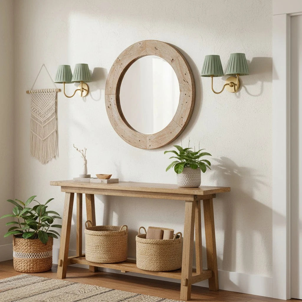 Wall Lamp Fabric Shade Dimmable Soft Diffused Light
