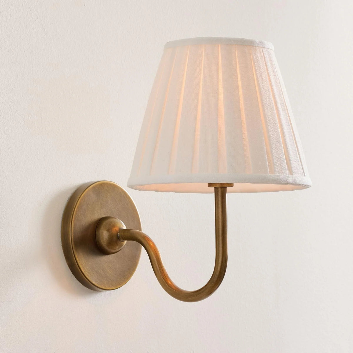 Wall Lamp Fabric Shade Dimmable Soft Diffused Light