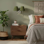 Wall Lamp Fabric Shade Dimmable Soft Diffused Light