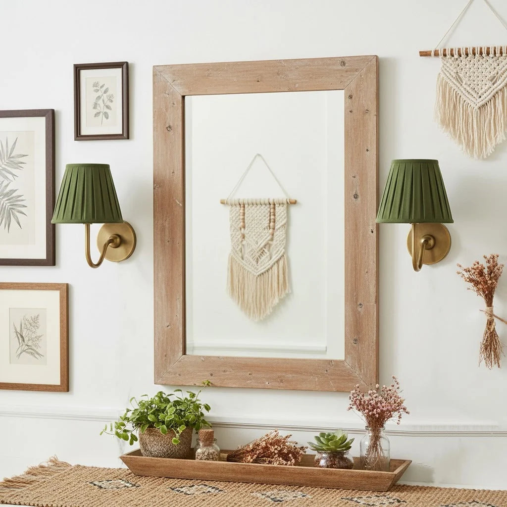 Wall Lamp Fabric Shade Dimmable Soft Diffused Light