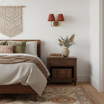 Wall Lamp Fabric Shade Dimmable Soft Diffused Light