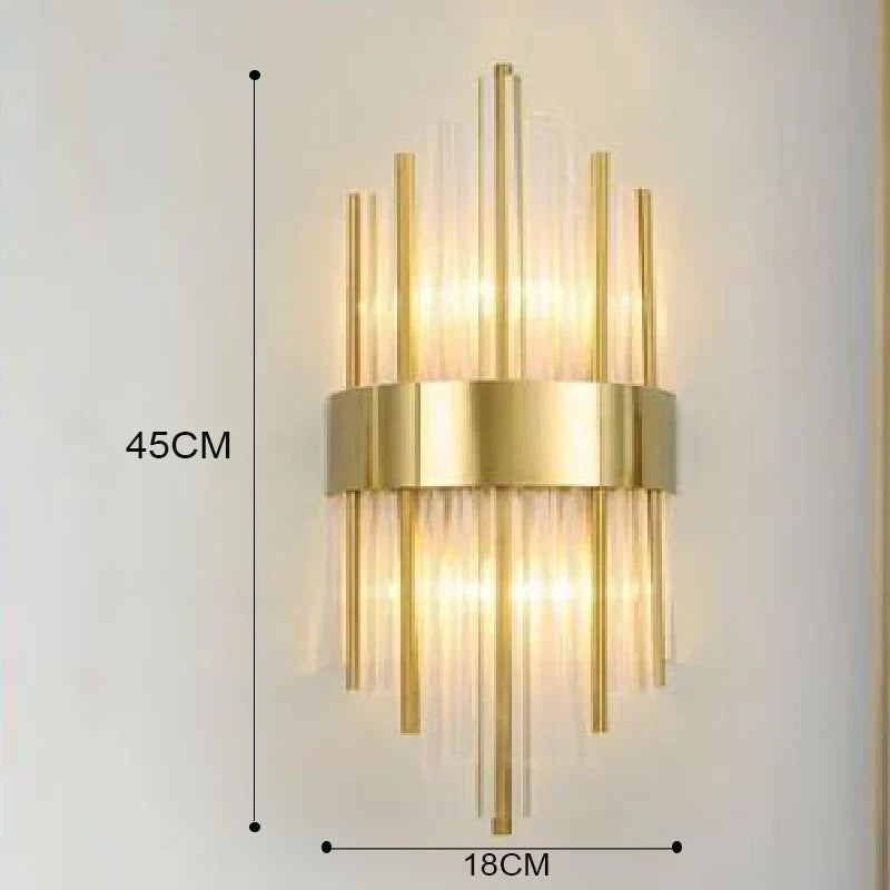 Wall Lamp Gold Finish LED Warm & Cool White