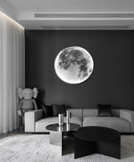 Wall Lamp Minimalist Moon Dimmable LED & Remote