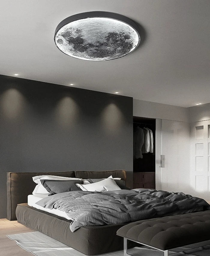 Wall Lamp Minimalist Moon Dimmable LED & Remote