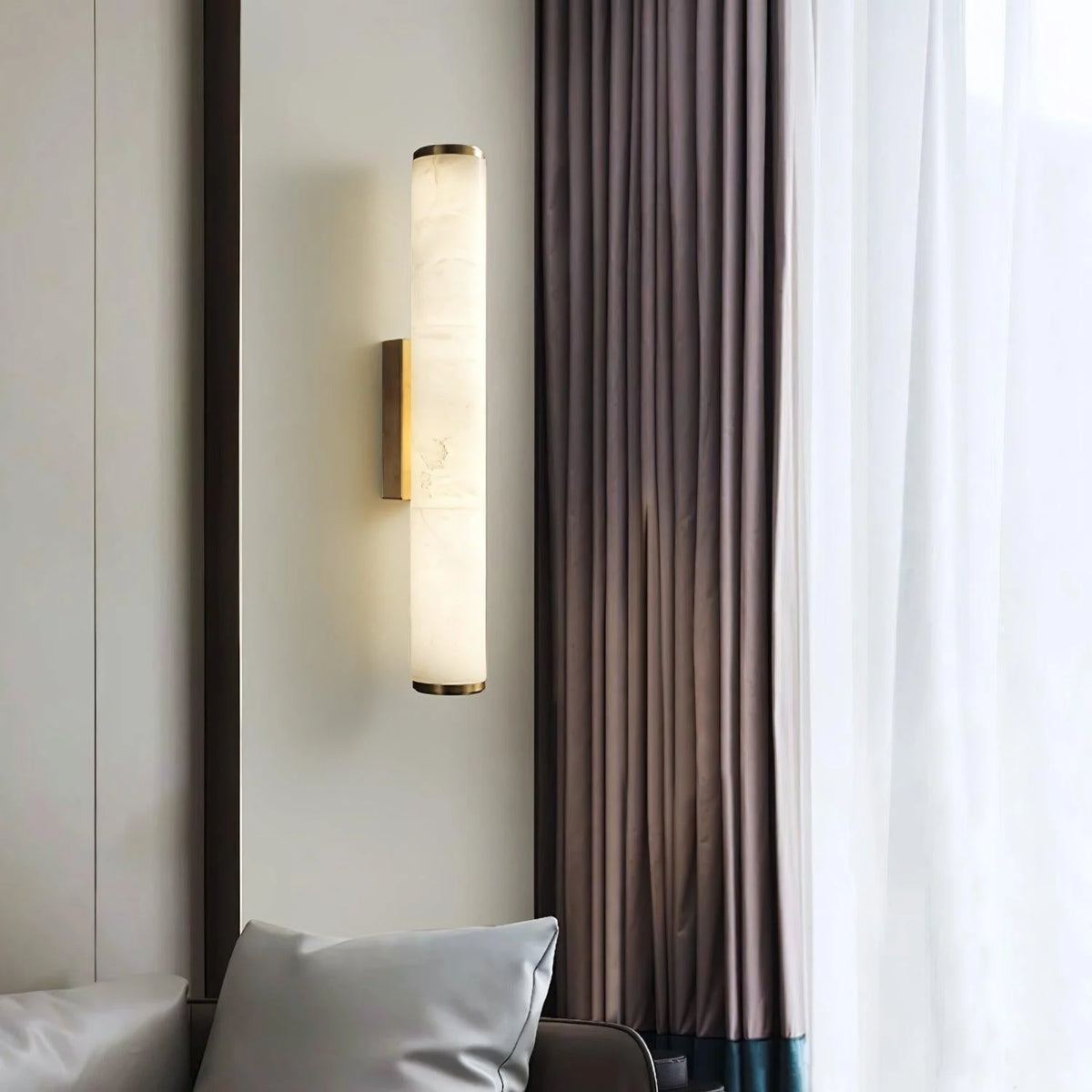 Wall Lamp Spanish Marble Look Warm White LED Hardwired