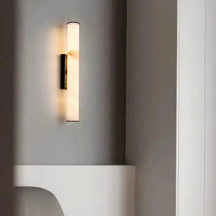 Wall Lamp Spanish Marble Look Warm White LED Hardwired
